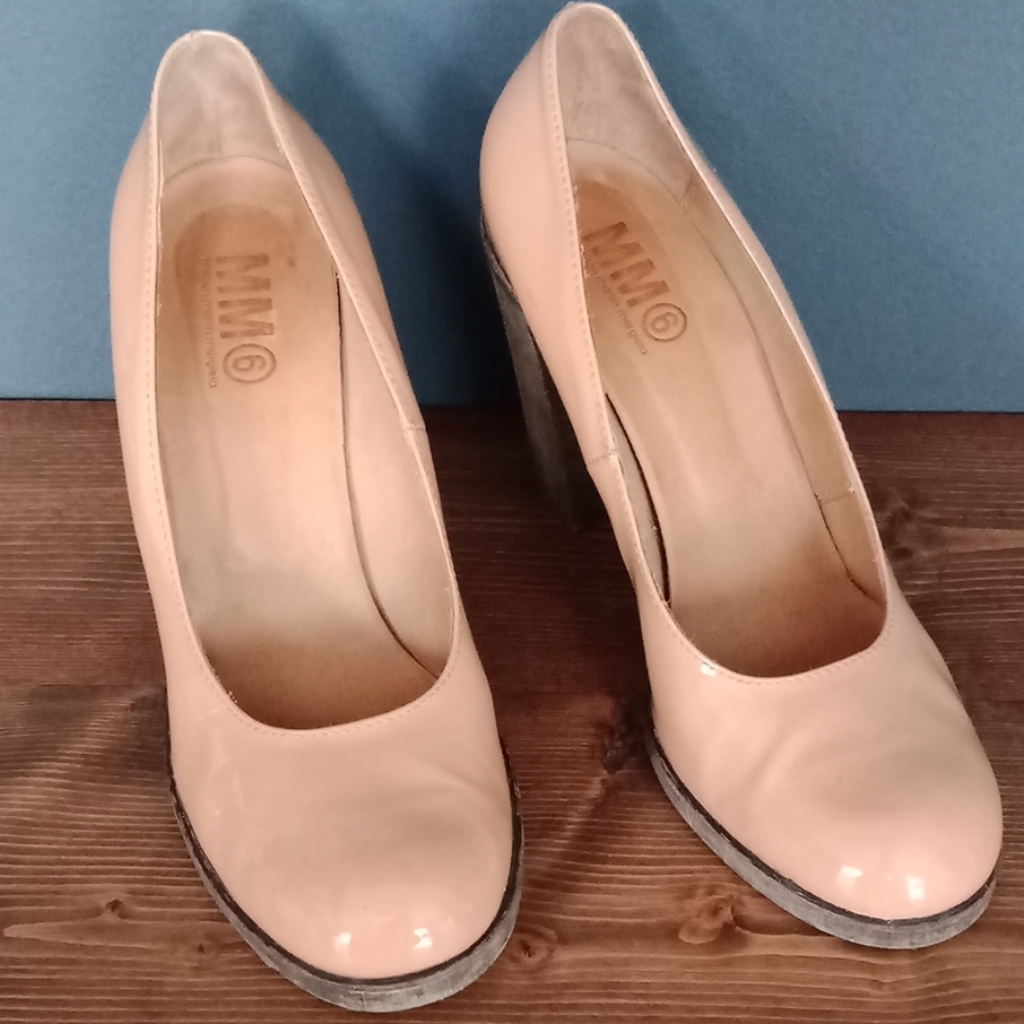 Maison Margiela Tan Block Heel